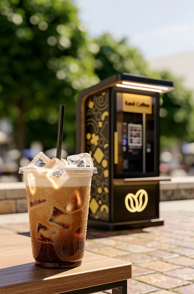 Cold-Drink von Kavil: Eiskaffee im Sommer, Visualisierung